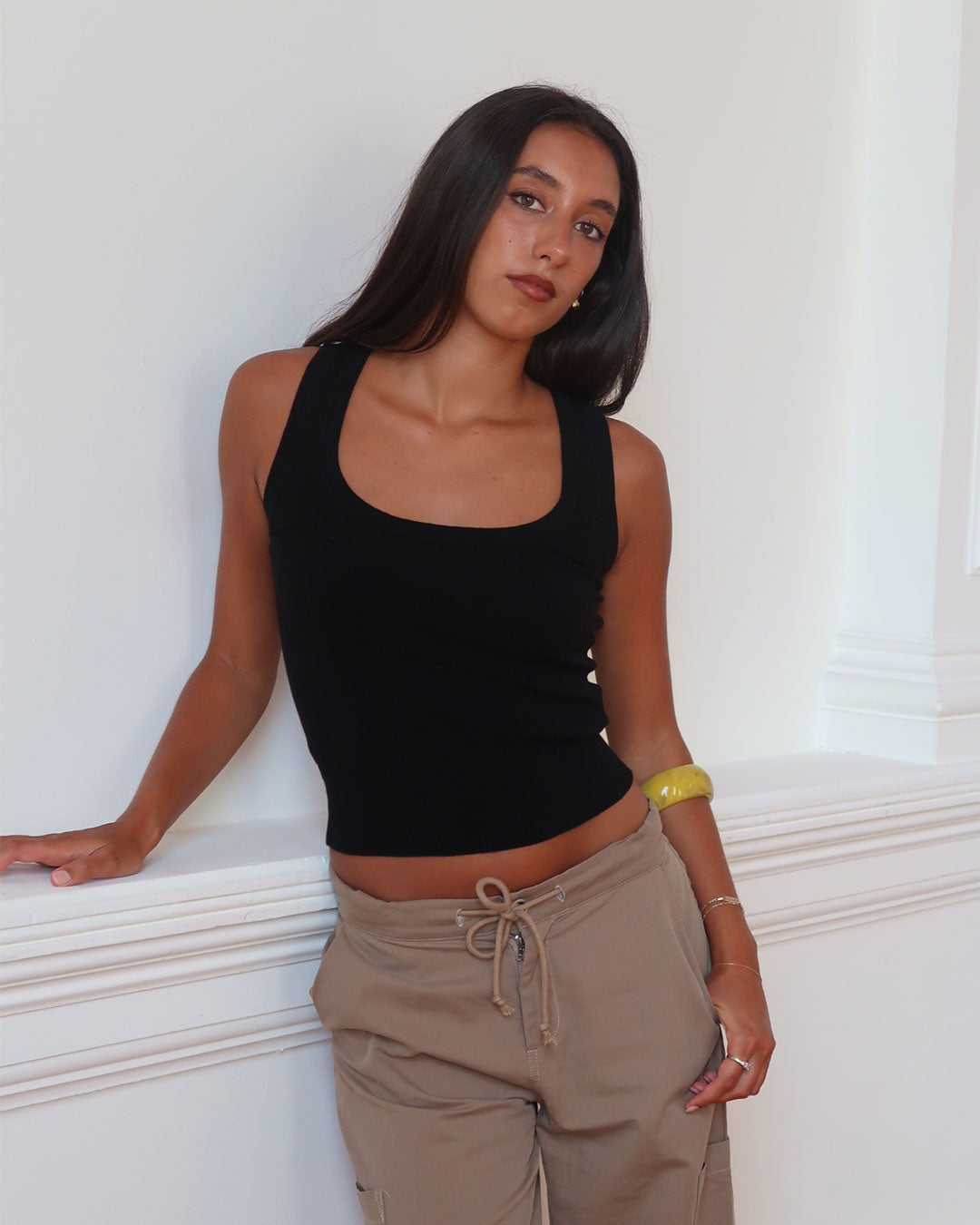 Claudia Knit Top | Nero